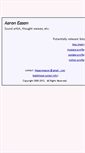 Mobile Screenshot of aaroneason.com