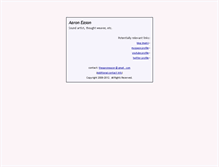 Tablet Screenshot of aaroneason.com